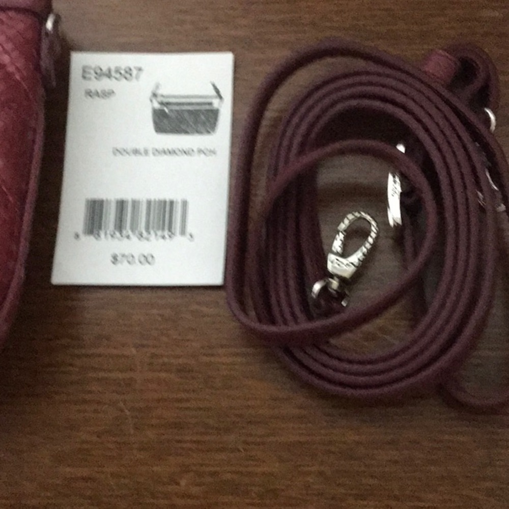 Brighton Raspberry diamond pouch - Picture 3 of 4